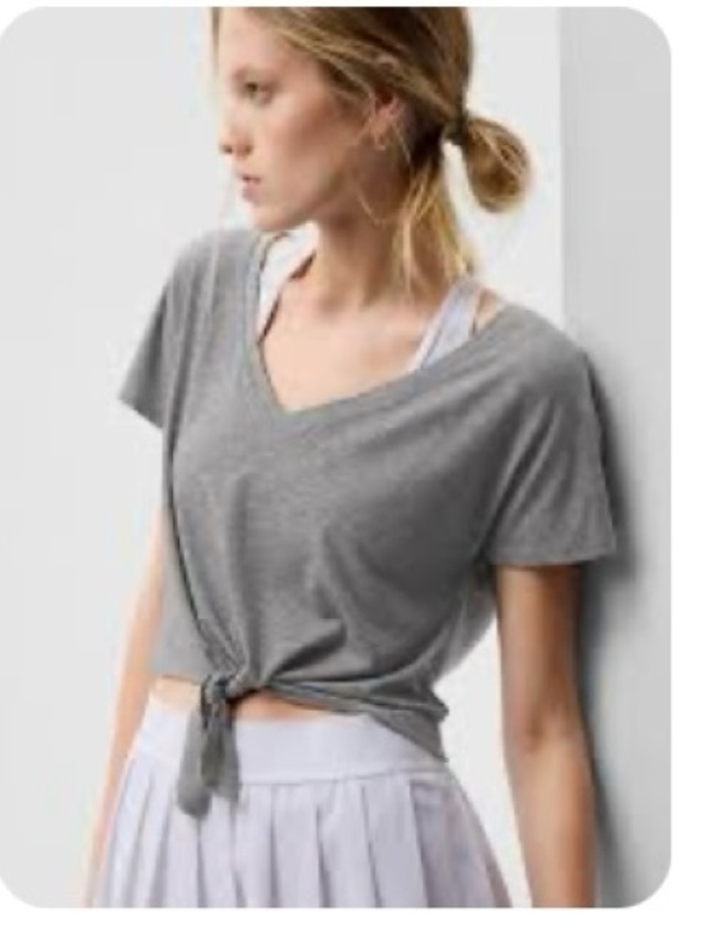 GapFit Breathe Tie-Front Tee